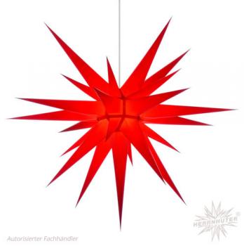 Herrnhuter Stern Innen, I8, 80cm, Rot, Adventsstern, Weihnachtsstern