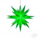Herrnhuter Stern-Innen, 13cm, Grün, mit LED, Sommerstern